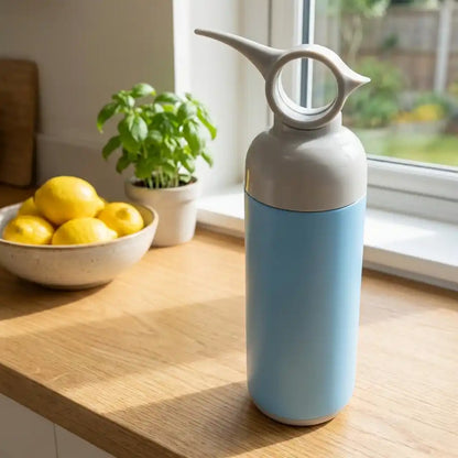 Best 6190 stainless steel water bottle with handle easy to carry fridge leak proof rust hot cold drinks gym sipper bpa
