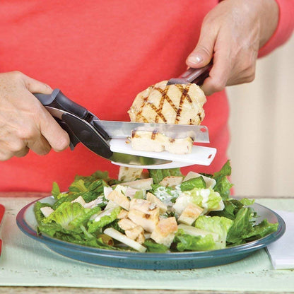 2-in-1 Steel Smart Clever Cutter Kitchen Knife