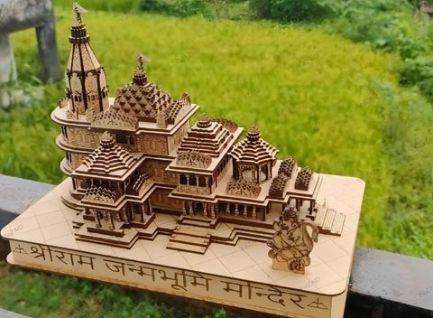 Shri Ram Mandir Ayodhya 3D Wooden Temple