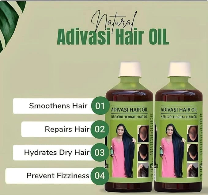 Adivasi Neelgiri Herbal Hair Oil Pack of 2