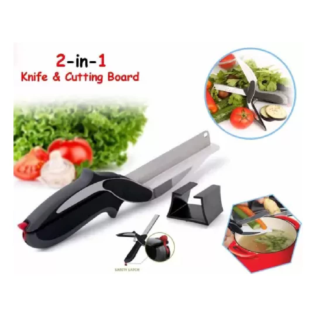 2-in-1 Steel Smart Clever Cutter Kitchen Knife