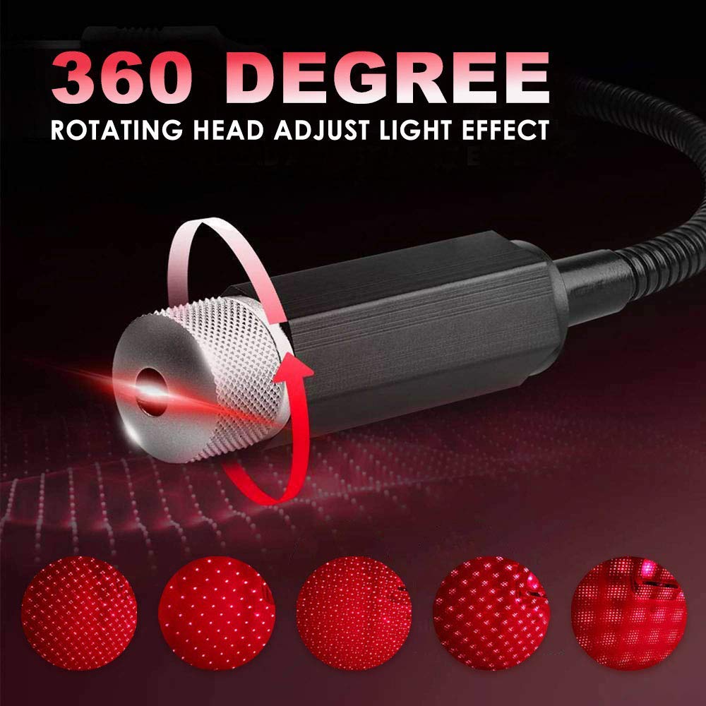 Avon Star Lamp USB Car Fancy Light (Red)