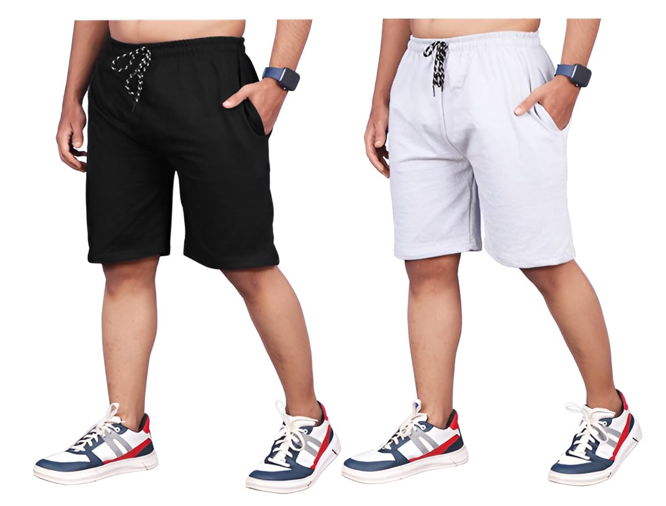 Combo of 3 Men’s Stretchable Cotton Shorts