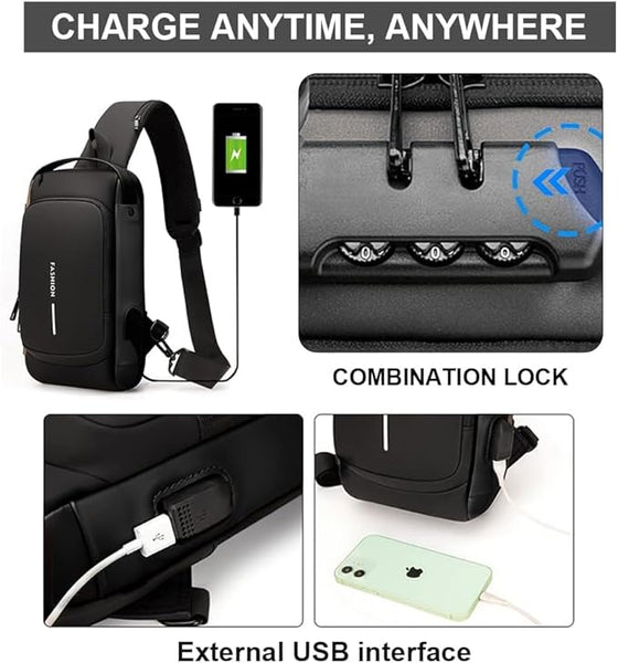Sling Bag with USB Charging Port