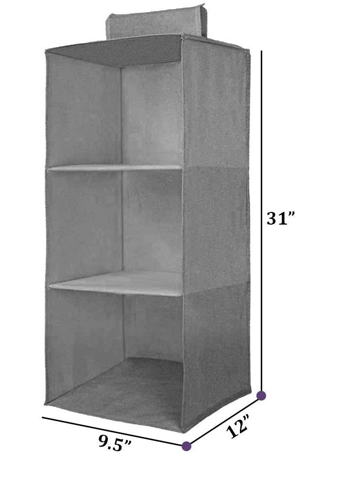 Hanging Wardrobe Organizer 3 Shelves