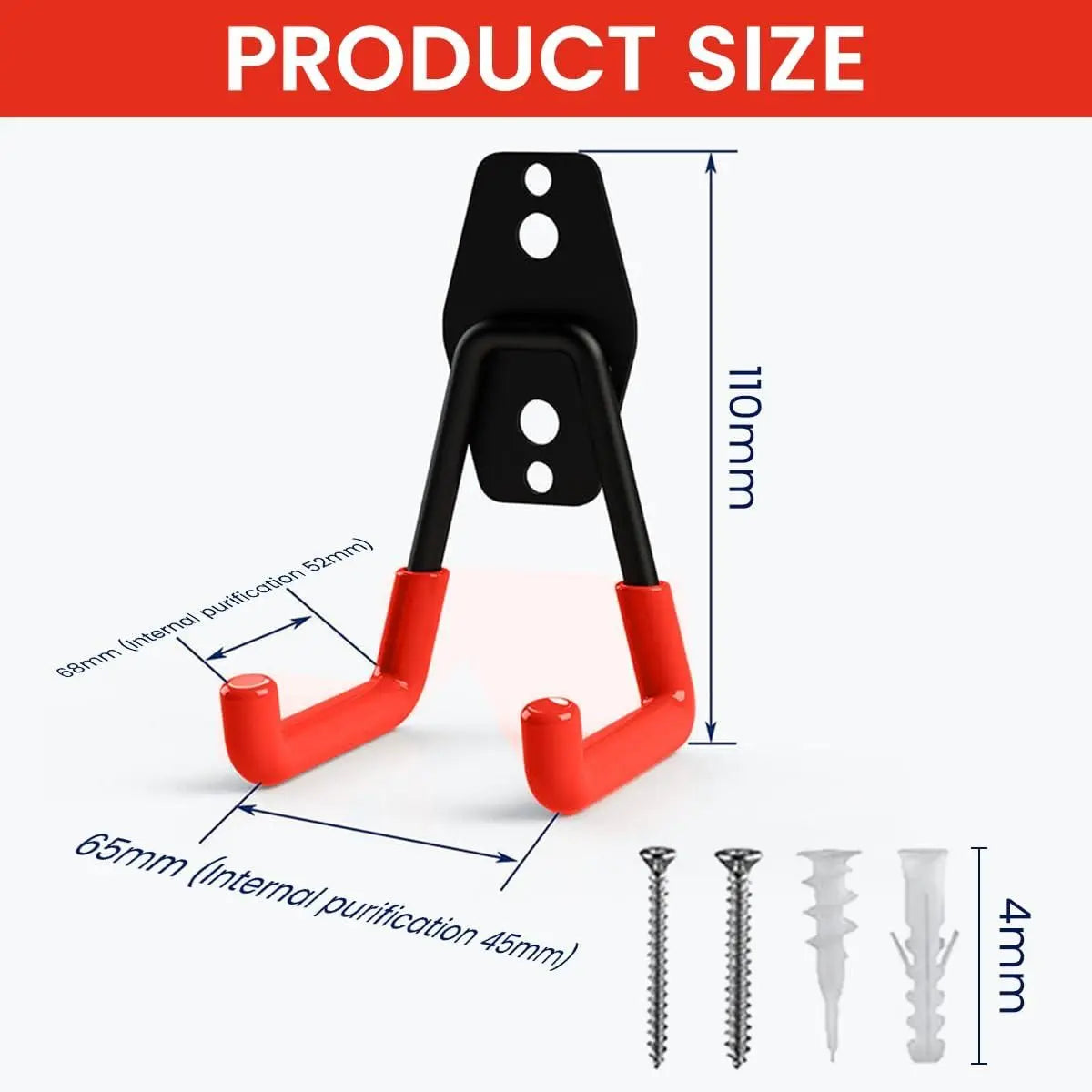 Heavy Duty Wall Hooks – Pack of 2