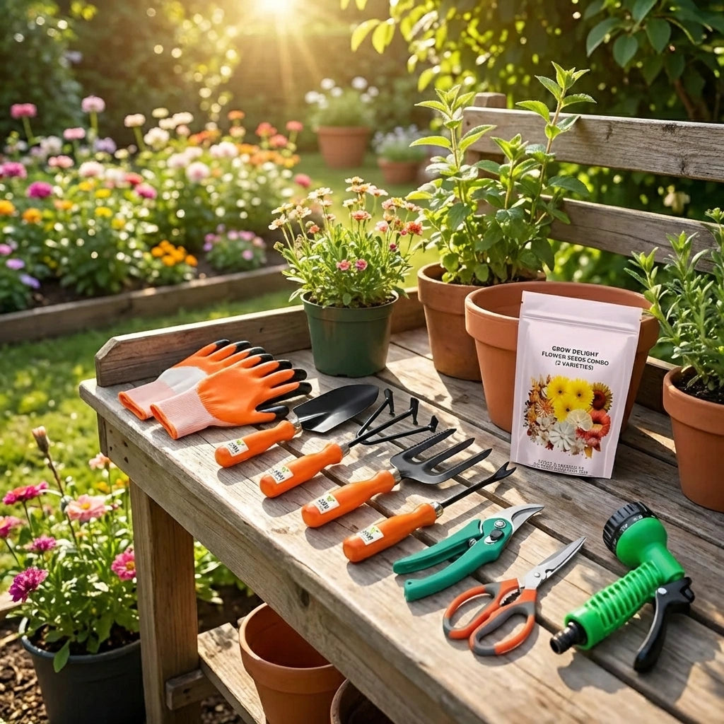 6 in 1 Garden Tools with Box