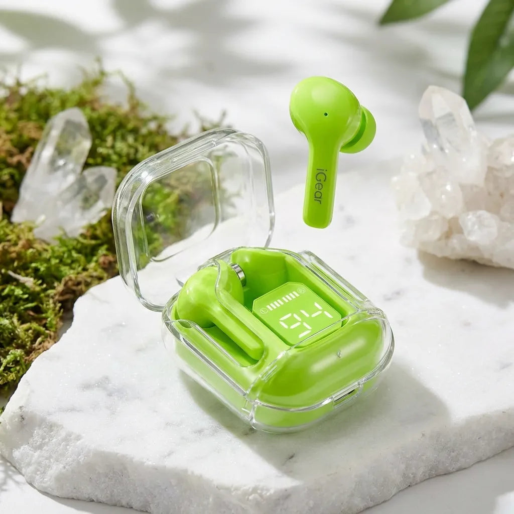 Crystal Clear LED Earbuds