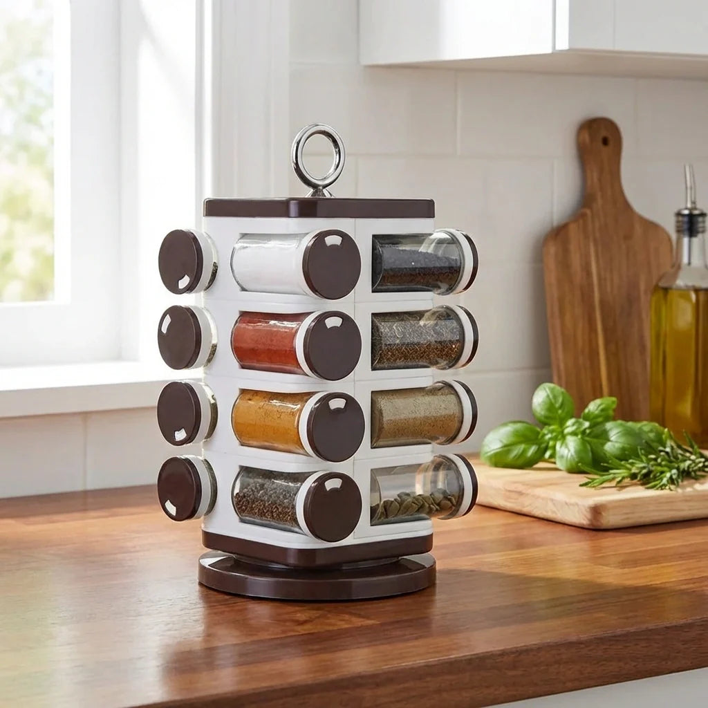 Revolving Spice Rack Set