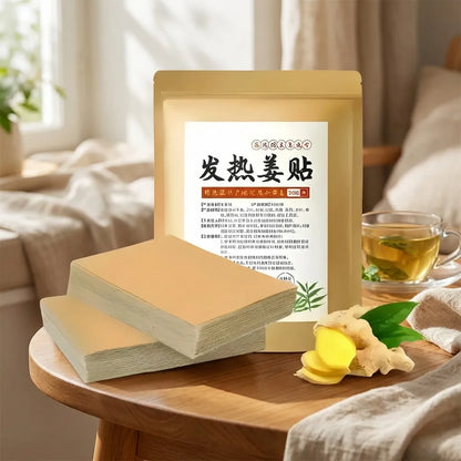 10-Pack Self-Heating Ginger Warming Patches – 8-Hour Gentle Comfort