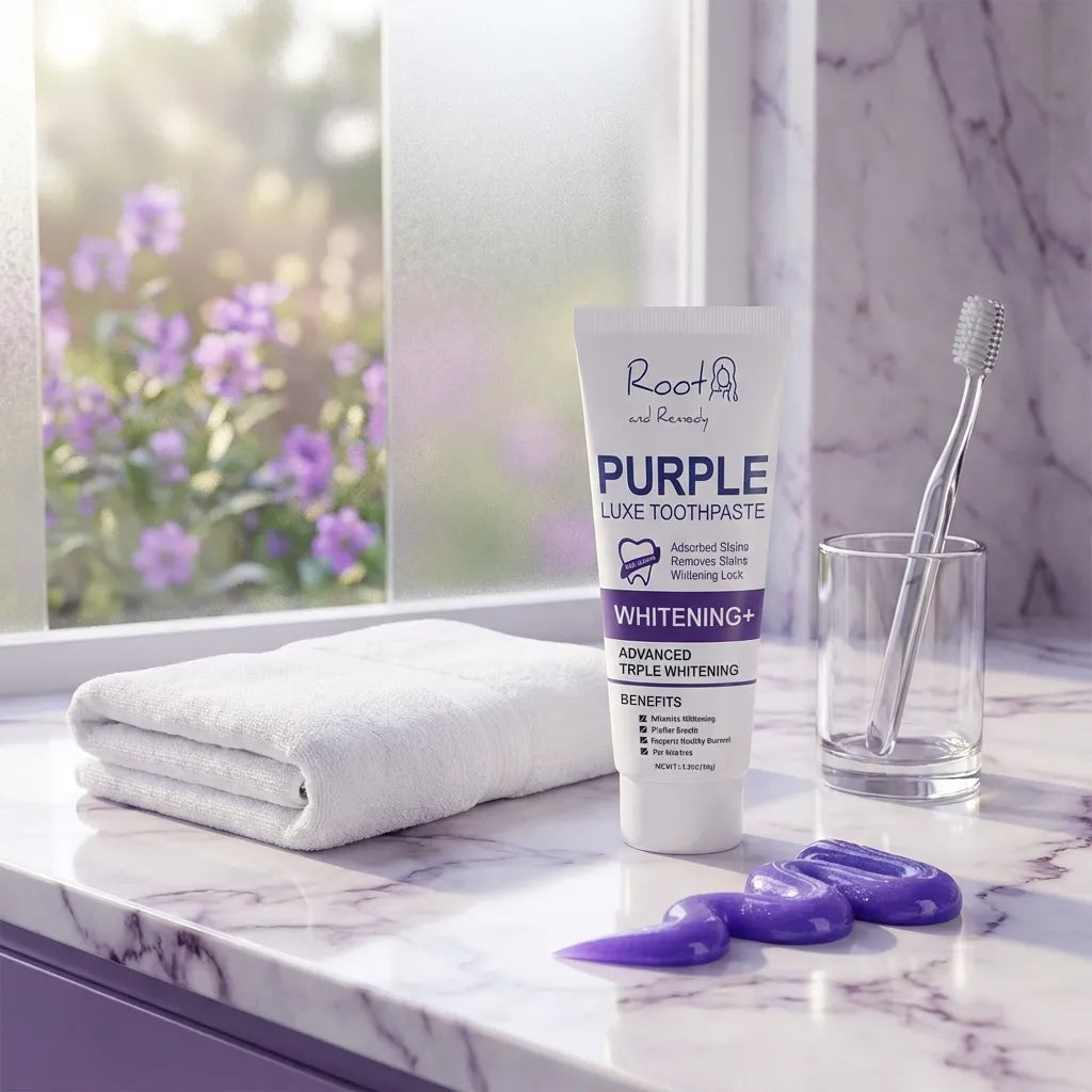 Color-Correcting Purple Toothpaste