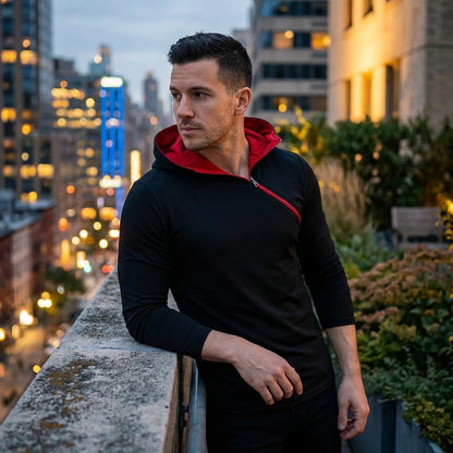 Black Cotton Hoodie Duo
