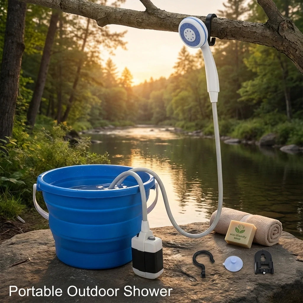 Portable USB Rechargeable Shower