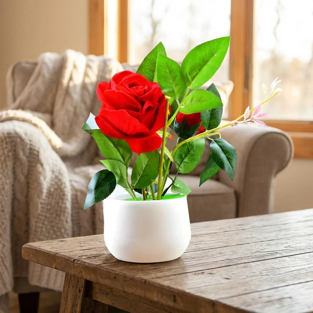 Real Touch Artificial Rose Plant