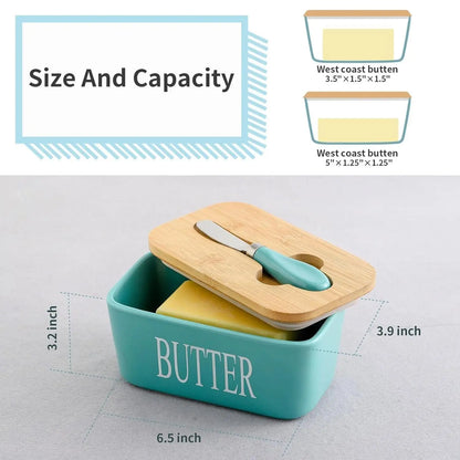 Ceramic Butter Dish with Lid