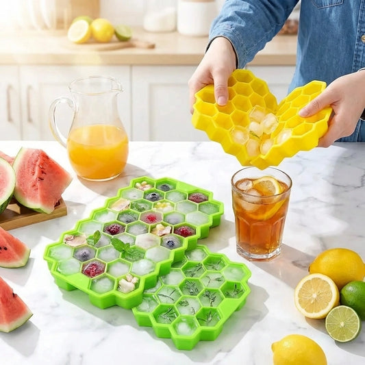 Premium Silicone Ice Trays (Pack of 2)