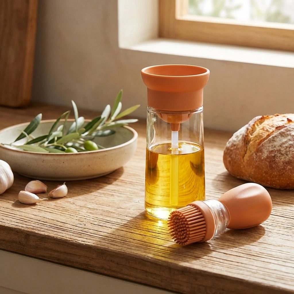 2-in-1 Oil Brush Dispenser