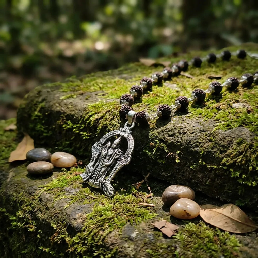 Karungali Mala with Murugan Pendant