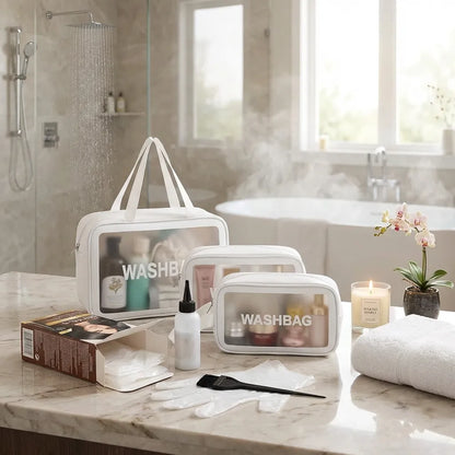 Waterproof Toiletry Travel Bags (Combo of 3)