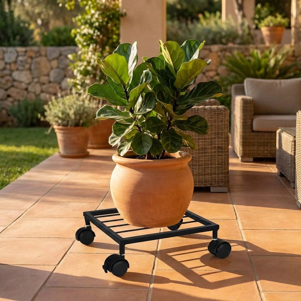 Wheel Pot Stand For Planters