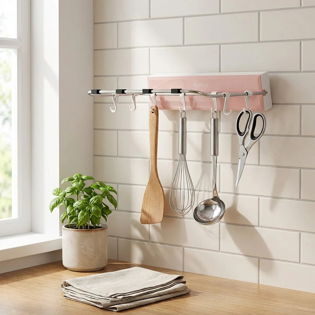 Foldable Adhesive Storage Rack