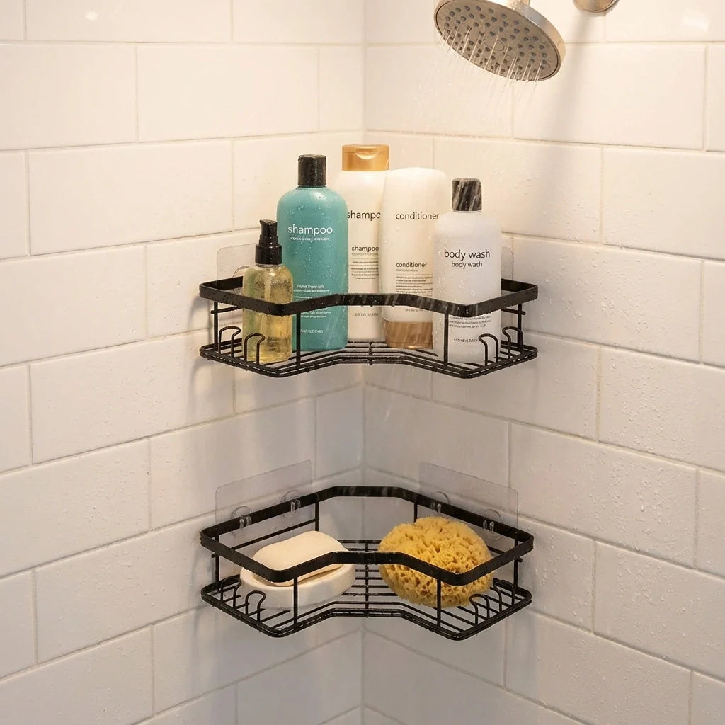 Self-Adhesive Corner Shelf Organizer