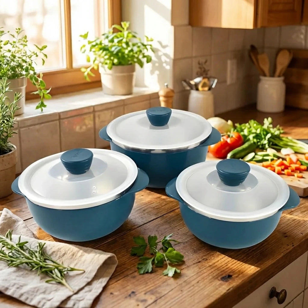 Nestable Microwave Reheating Bowls