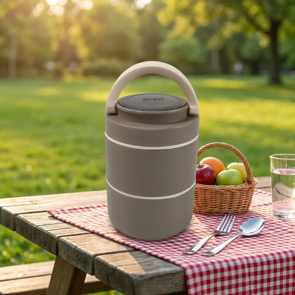 2-Layer Stainless Steel Lunch Box