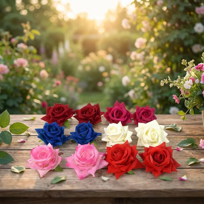 Colorful Flower Hair Clips