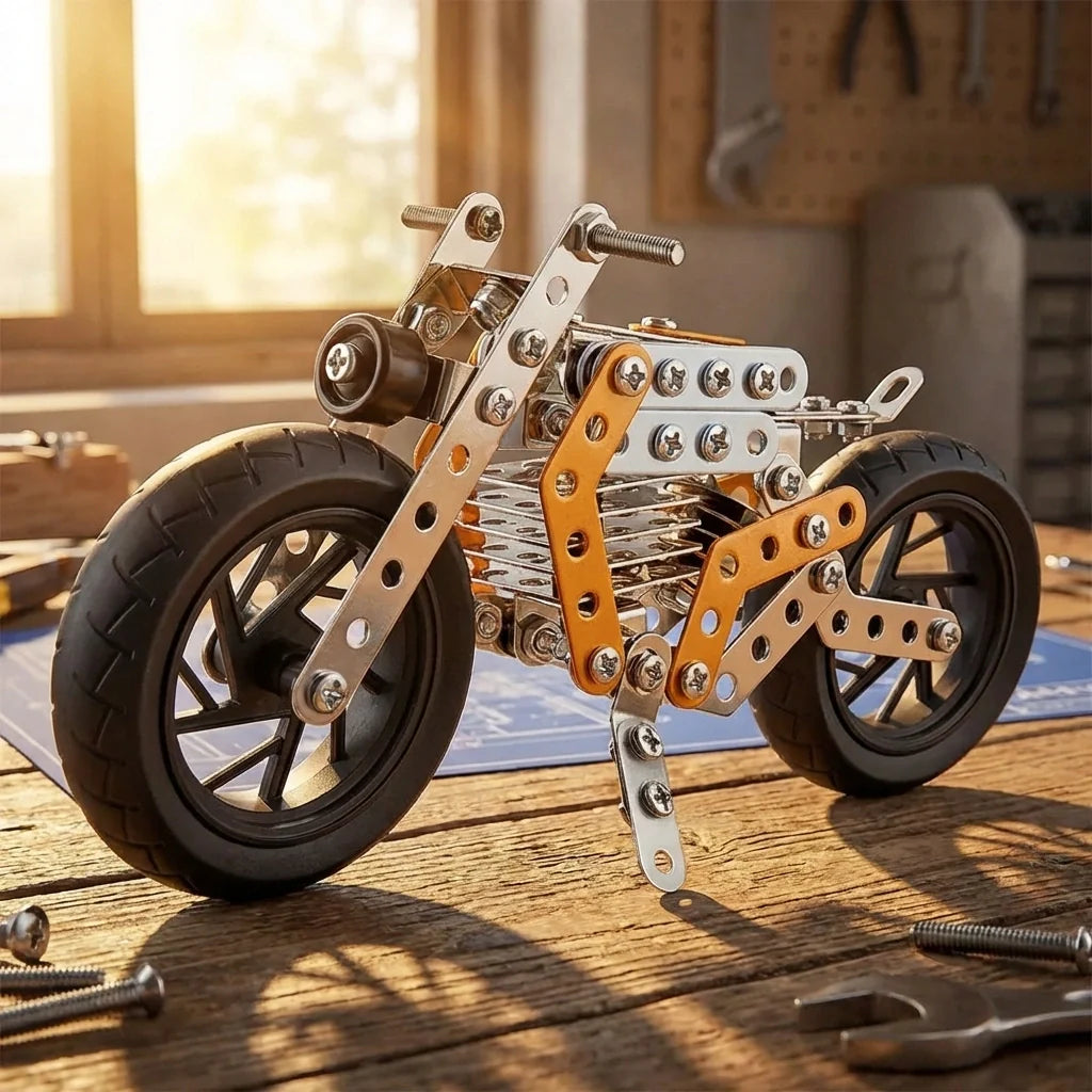 Metal DIY Bike Construction Kit – 162 Pcs