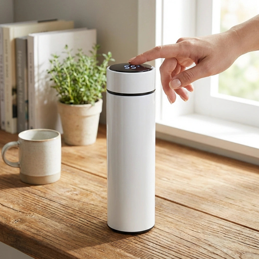LED Temperature Display Flask