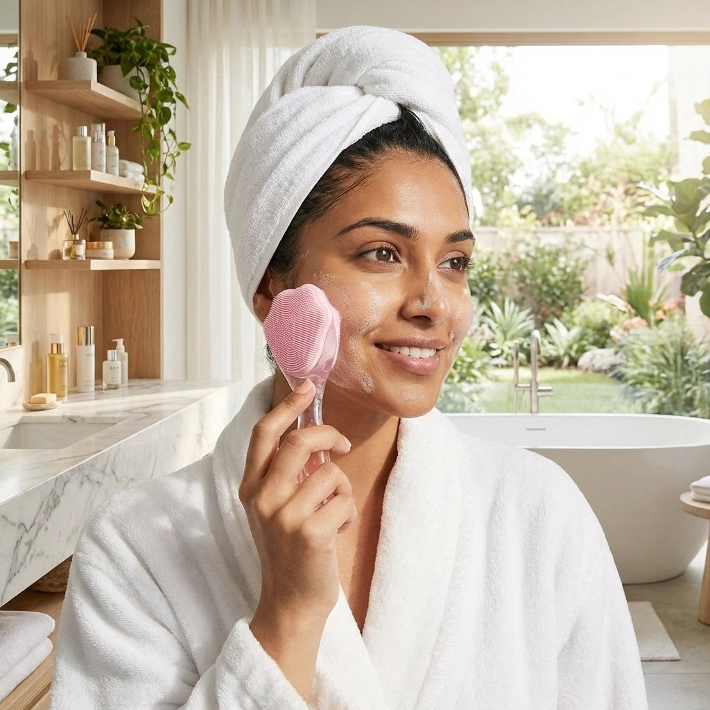 Silicone Facial Cleansing Brush Skin Skin Easy to Clean Scrubber