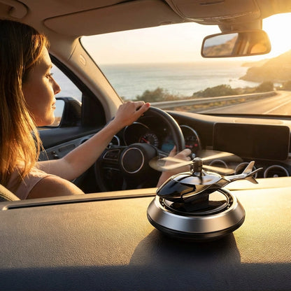 New Helicopter alloy Solar Car Air Perfume Diffuser