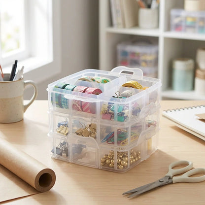 18 Grid Transparent Jewelry Organizer