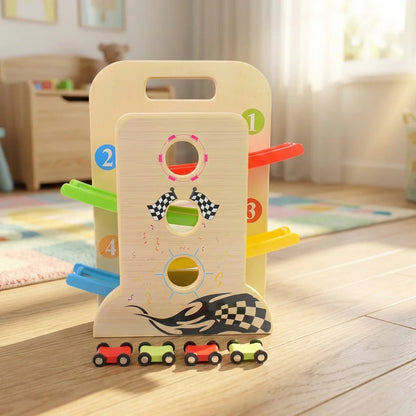 Wooden Click-Clack Car Racer