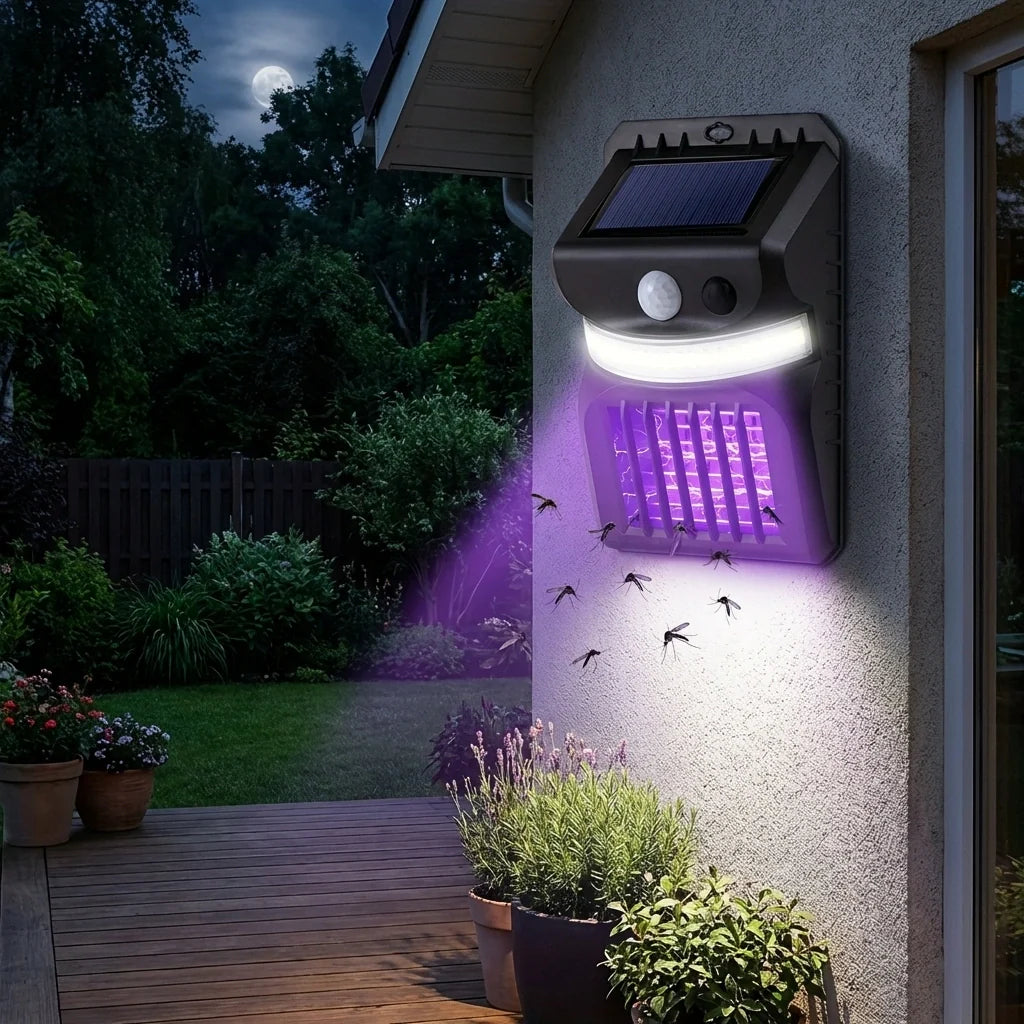 Solar Bug Zapper & Light