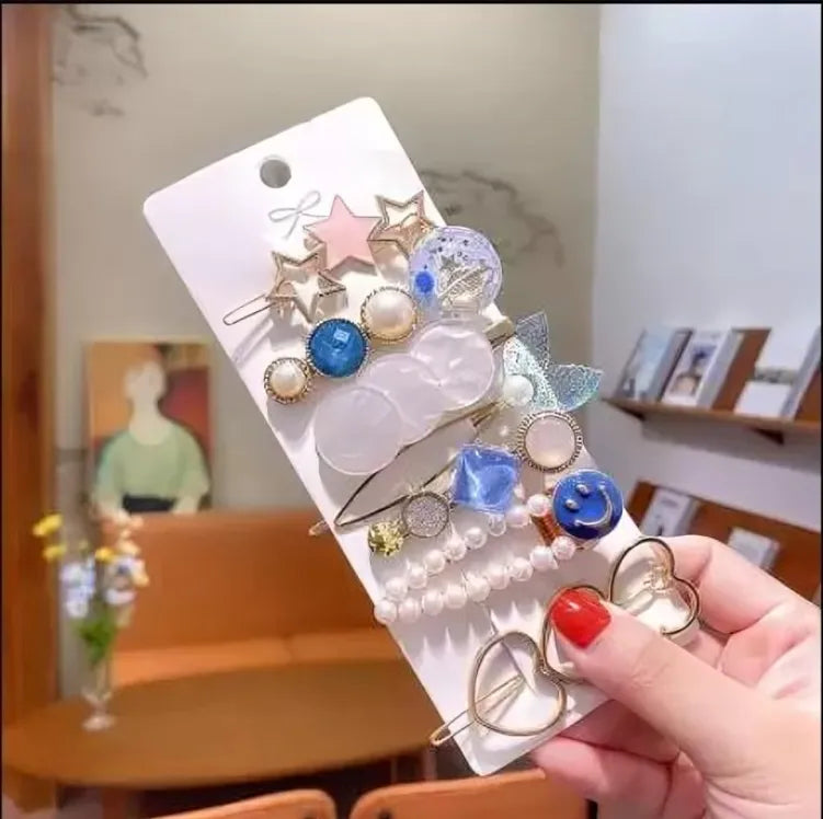 Gracious Pearl Gold Plated Hairclip