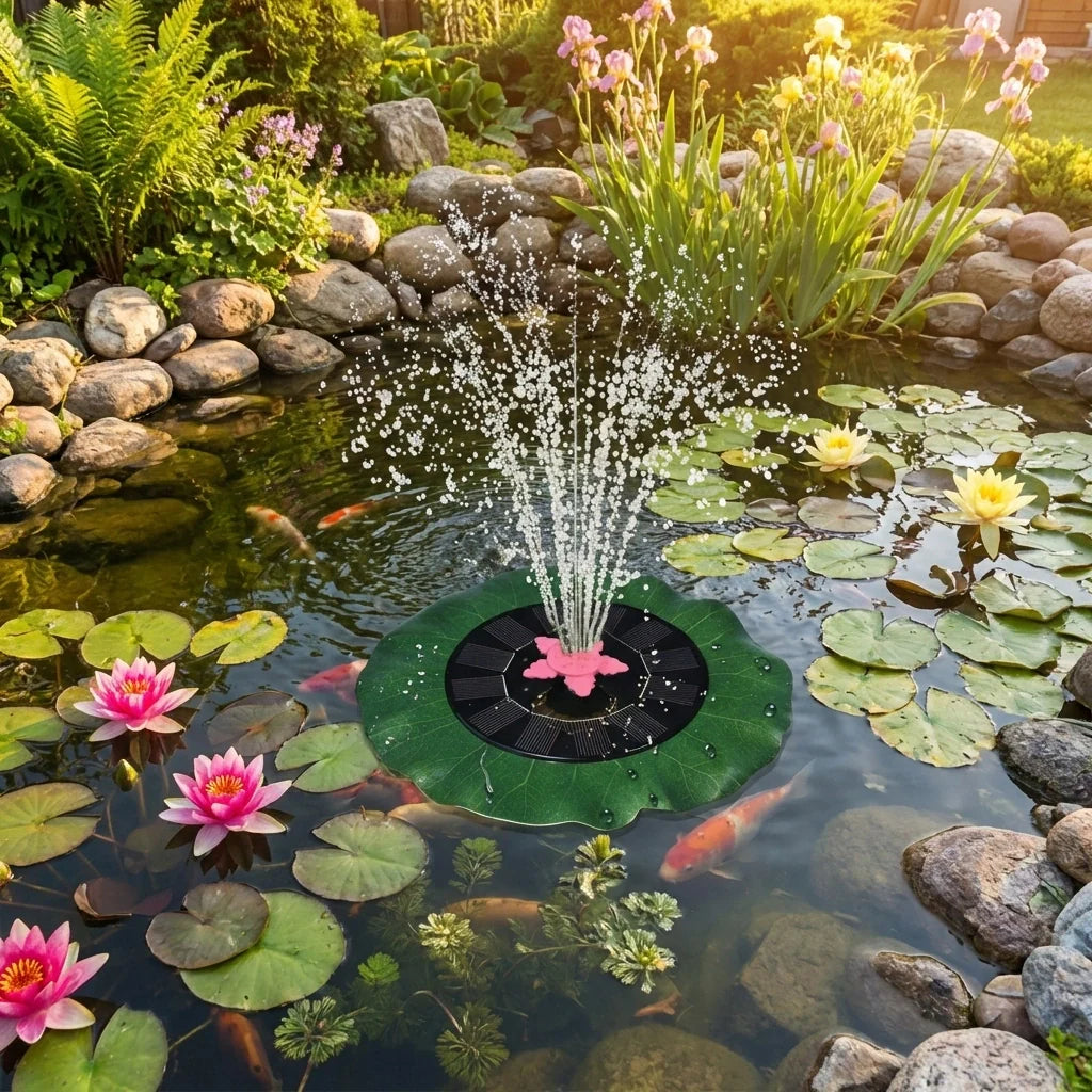 Solar Floating Lotus Fountain Pump