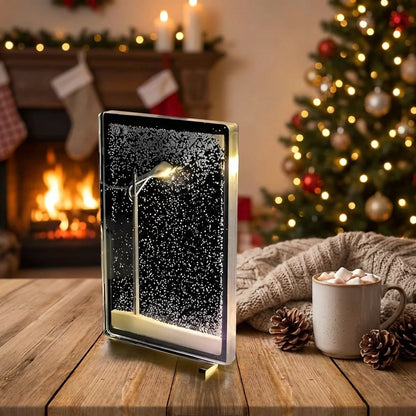 Snow Scene Light Street Lamp