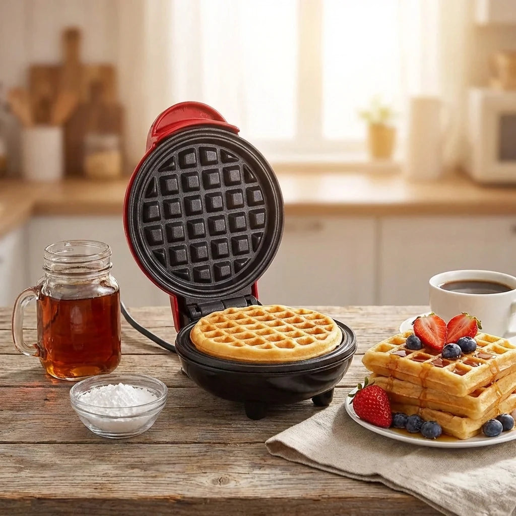 Mini Non-Stick Waffle Maker