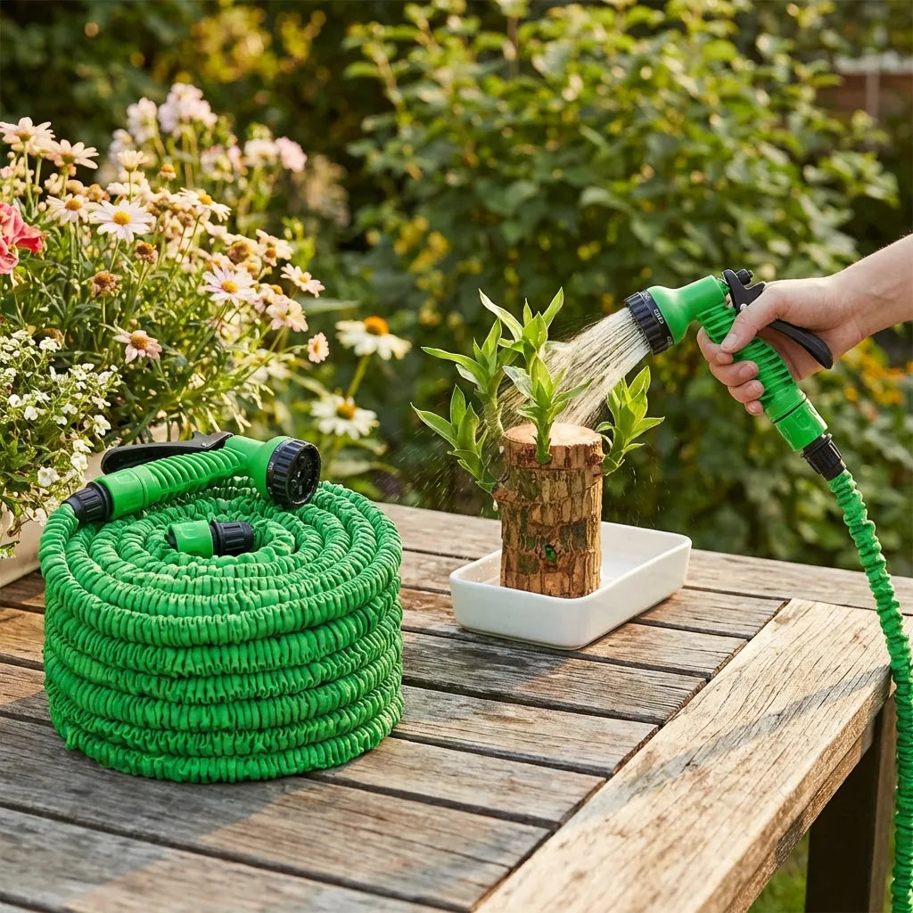 4-in-1 Water Spray Gun With 15 Meter Expandable Pipe
