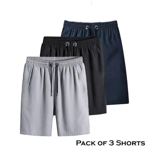 Combo of 3 Men’s Stretchable Cotton Shorts