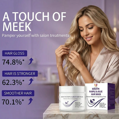 Purple-Blue Hair Mask