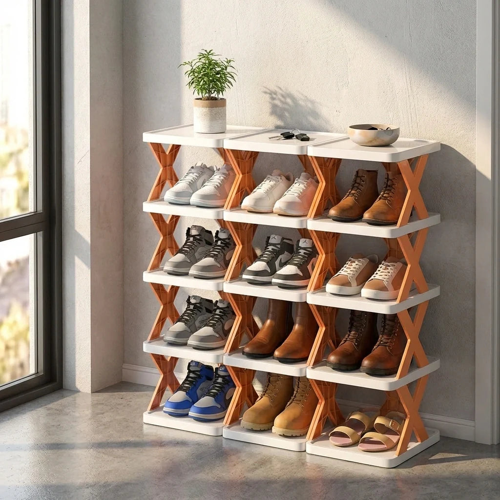 6 Layer Foldable Shoe Rack