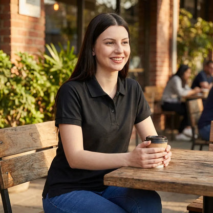 Essential Black Polo
