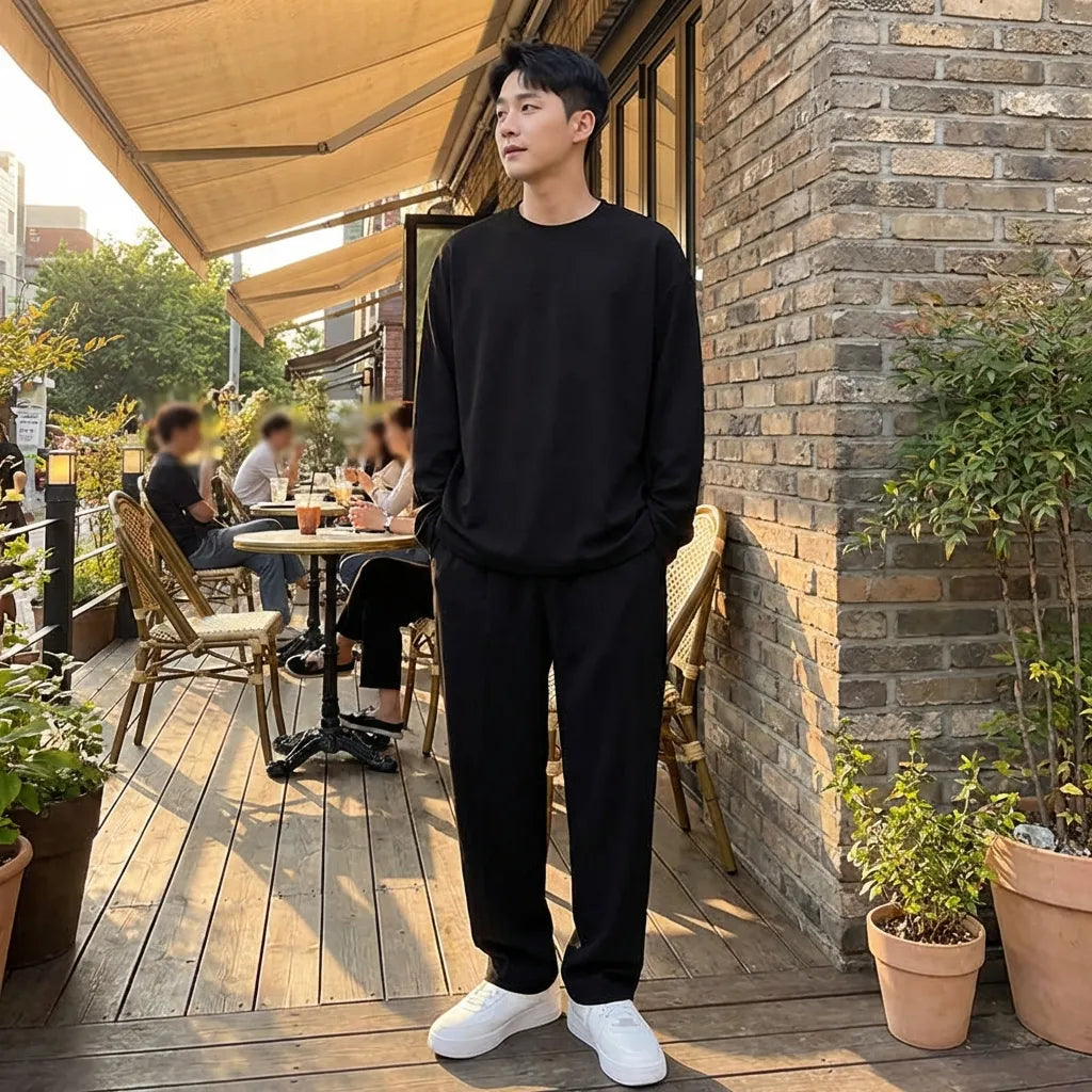 Men’s Black Co-ord Set