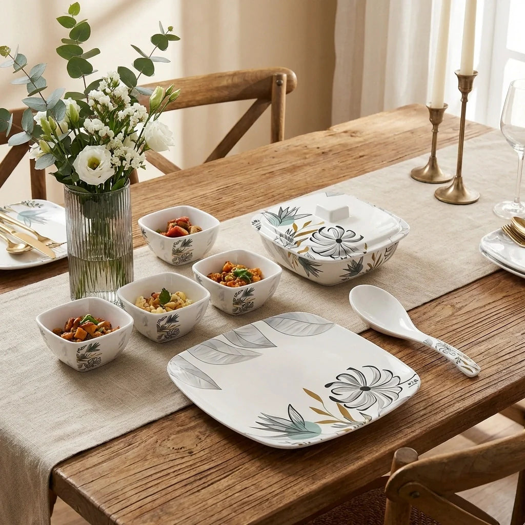 11-Piece Dinner Set with Donga
