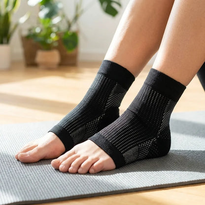 Swelling Arch Heel Socks yoga sport protect socks Pack of 2 Pair