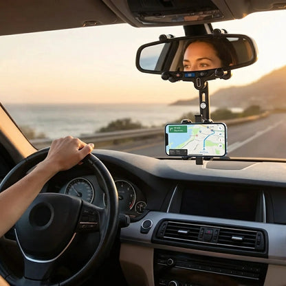 Rearview Mirror Phone Holder for Car