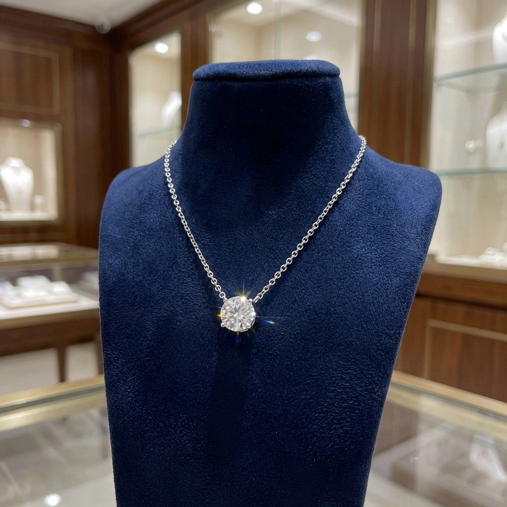 Silver Stone Necklace
